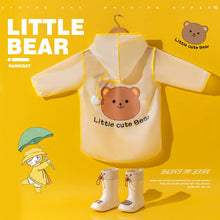 Load image into Gallery viewer, YY218AC- Bear children's boys and girls raincoat cloak waterproof raincoat student school kindergarten baby raincoat