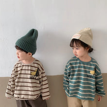 Load image into Gallery viewer, Q90986SE-Children's sweatshirt boy 2022 new spring and autumn Korean style striped girl's clothing loose long-sleeved baby top