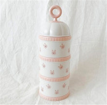 Load image into Gallery viewer, 41001AC-Bear Olive Tulip Infant Portable Three-Layer Milk Powder Storage Box