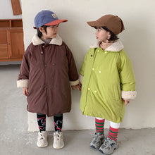 Load image into Gallery viewer, D60277SE- Winter solid color 90 white duck down medium and long bread down jacket