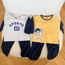 Load image into Gallery viewer, D90787TG- Korean version of contrasting color printing long-sleeved suit