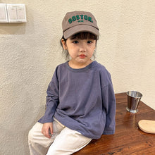 Load image into Gallery viewer, C81337SE-Spring and Autumn Loose Basic Long Sleeve Cotton Top