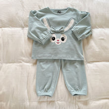 Load image into Gallery viewer, D90786JG-Autumn and winter bunny baby print home clothes