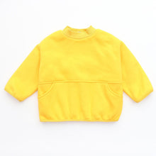 Load image into Gallery viewer, D60110SE- New Korean version for boys and girls in autumn and winter, plus velvet half-high collar long-sleeved tops