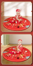 Load image into Gallery viewer, XIN-ZZDTAC-One-year-old baby girl and boy set baby red cloth Chinese style children's birthday arrangement props modern