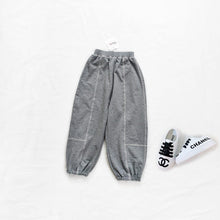 Load image into Gallery viewer, 178PA-Autumn and winter loose color matching harness foot parent-child casual sports pants