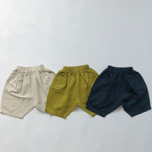 Load image into Gallery viewer, 1051PA-Linen Sen series Korean children's clothing children's harem big PP six-point pants boys and girls carrot pants literary retro style