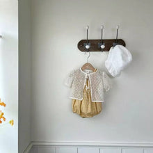 Load image into Gallery viewer, Y9328LS-Summer baby sling plaid bodysuit