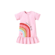 Load image into Gallery viewer, S1583DS-Little maven summer cotton rainbow print dress