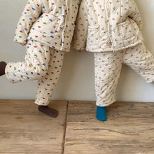 Load image into Gallery viewer, D90586JG-Winter Thickened Plus Velvet Three-layer Quilted Homewear Set