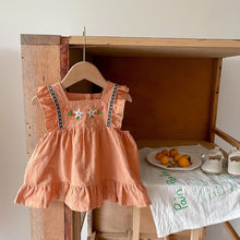 Load image into Gallery viewer, 222S44DS-Summer Korean style vest princess dress & suspender romper & lace top series set