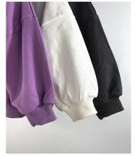 Load image into Gallery viewer, 23D1915PCW- Korean version of children's spring and autumn new parent-child wear Korean style letters loose casual long-sleeved parent-child terry sweater t