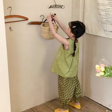 Load image into Gallery viewer, <Taiwan Pavilion> 2022X27TG-Korean version of boys and girls floral short-sleeved shorts two-piece set (A3)