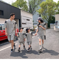 Load image into Gallery viewer, 22B069PCW-Children's suit new parent-child suit sports style street-style family of three or four family suit two-piece suit