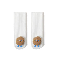Load image into Gallery viewer, 31504AC-Korean version of combed cotton cute cartoon newborn baby middle tube socks toddler socks (two pairs can be mixed and matched)