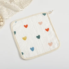 Load image into Gallery viewer, WH3065AC-Korean style 4-layer pure cotton gauze square towel newborn baby towel baby supplies children's handkerchief face wash small square towel