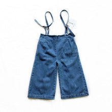 Load image into Gallery viewer, 22084PA-Spring and Autumn Japanese Style Tassel Loose Wide Leg High Waist Bib Jeans