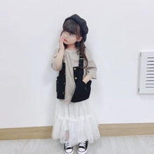 Load image into Gallery viewer, 23001PCW-Spring and summer Japanese style long fluffy flower bud gauze skirt parent-child outfit