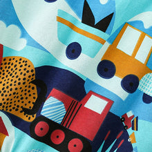 Load image into Gallery viewer, 9137JG-Autumn European and American children's round neck leisure car long-sleeved top + long pants two-piece set