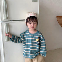 Load image into Gallery viewer, Q90986SE-Children's sweatshirt boy 2022 new spring and autumn Korean style striped girl's clothing loose long-sleeved baby top