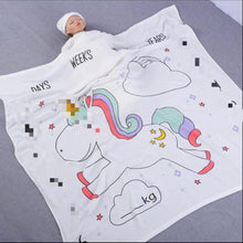 Load image into Gallery viewer, WH6202AC-Double-layer bamboo cotton baby blanket children's quilt thin air-conditioning summer quilt baby bamboo fiber ice silk blanket wholesale
