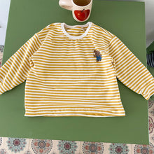 Load image into Gallery viewer, Q90578SE-Children's sweatshirt striped boy top 2022 new spring and autumn stylish girl's clothing loose baby long-sleeved T-shirt