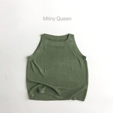 Load image into Gallery viewer, 23TZ08TG-Summer Korean children's knitted vest + knitted shorts two-piece set