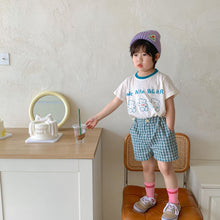Load image into Gallery viewer, X90278PA-Children's shorts for outer wear, baby Japanese plaid children's clothing, summer thin style, 2022 new casual little boy pants