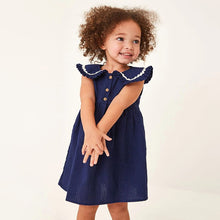 Load image into Gallery viewer, S1810DS-Summer European and American style cute doll collar pure cotton sleeveless dress