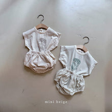 Load image into Gallery viewer, 6109TG-Summer popcorn striped top + butt pants set