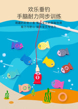 Load image into Gallery viewer, 72801AC-Children's intelligence development digital letters traffic logarithmic board building blocks fishing toys