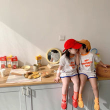 Load image into Gallery viewer, TY47DS-Summer Korean FAVORITE DAY Printed Short Sleeve Suit & Dress