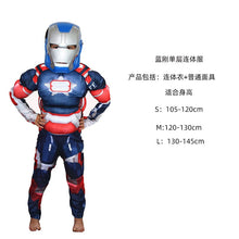 Load image into Gallery viewer, WH91601TG2- Halloween COS costume children's performance Avengers hero Spider-Man Hulk Iron Man muscle costume