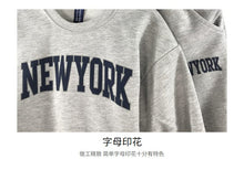 Load image into Gallery viewer, 23D854TG-Children's 2022 Spring and Autumn New Boys and Girls Korean Fashion Letter Printed Long Sleeve Pullover Cotton Sweater Trousers Set