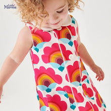 Load image into Gallery viewer, S1504DS-Little maven summer lapel sleeveless children's dress