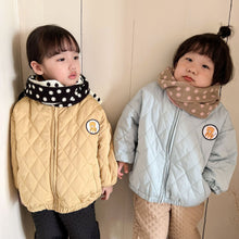 Load image into Gallery viewer, D91118SE-Autumn and winter Korean version of children's thickened velvet diamond pattern long-sleeved jacket