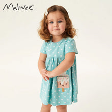 Load image into Gallery viewer, 9312DS-Summer European and American children's round neck short-sleeved popsicle dress