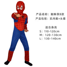 Load image into Gallery viewer, WH91601TG- Halloween COS costume children's performance Avengers hero Spider-Man Hulk Iron Man muscle costume