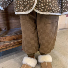 Load image into Gallery viewer, D91309PA-Winter baby loose checkerboard casual quilted lantern trousers