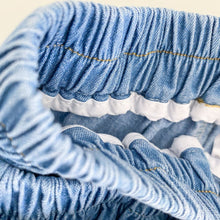 Load image into Gallery viewer, X90239PA-Children's summer denim shorts thin boys and girls baby 2022 new Korean embroidery loose denim 4-point pants