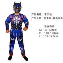 Load image into Gallery viewer, WH91601TG- Halloween COS costume children's performance Avengers hero Spider-Man Hulk Iron Man muscle costume