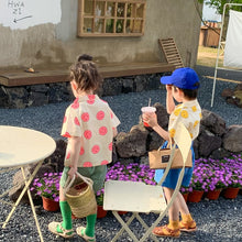 Load image into Gallery viewer, <Taiwan Pavilion> 2022X43SE-Korean version of boys and girls full print smiley face shirt (A3)