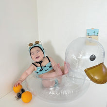 Load image into Gallery viewer, WH70410AC-ins Internet celebrity transparent duck sitting circle children's swimming circle