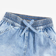 Load image into Gallery viewer, 8477PA-malwee summer European and American children's elastic waist bow jeans