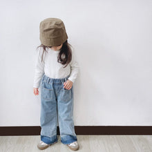 Load image into Gallery viewer, 22078PCW-Autumn and winter Japanese parent-child outfit wide-leg retro loose gradient denim trousers