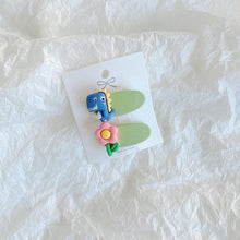 Load image into Gallery viewer, WH71101AC-Korean children's hairpins, cartoon asymmetrical clips, girls' duckbill clips, side clips, bangs clips, baby headdress accessories (5 pieces can be mixed and matched)