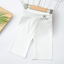 Load image into Gallery viewer, 30701PA- Summer thin high waist outer wear yoga pants five-point shark pants for middle and large children