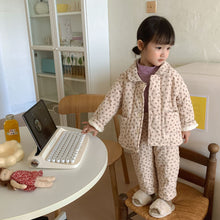 Load image into Gallery viewer, D90586JG-Winter Thickened Plus Velvet Three-layer Quilted Homewear Set
