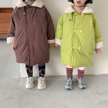 Load image into Gallery viewer, D60277SE- Winter solid color 90 white duck down medium and long bread down jacket