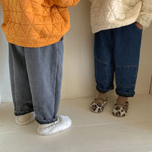 Load image into Gallery viewer, D90766PA-Autumn and winter velvet patchwork trousers